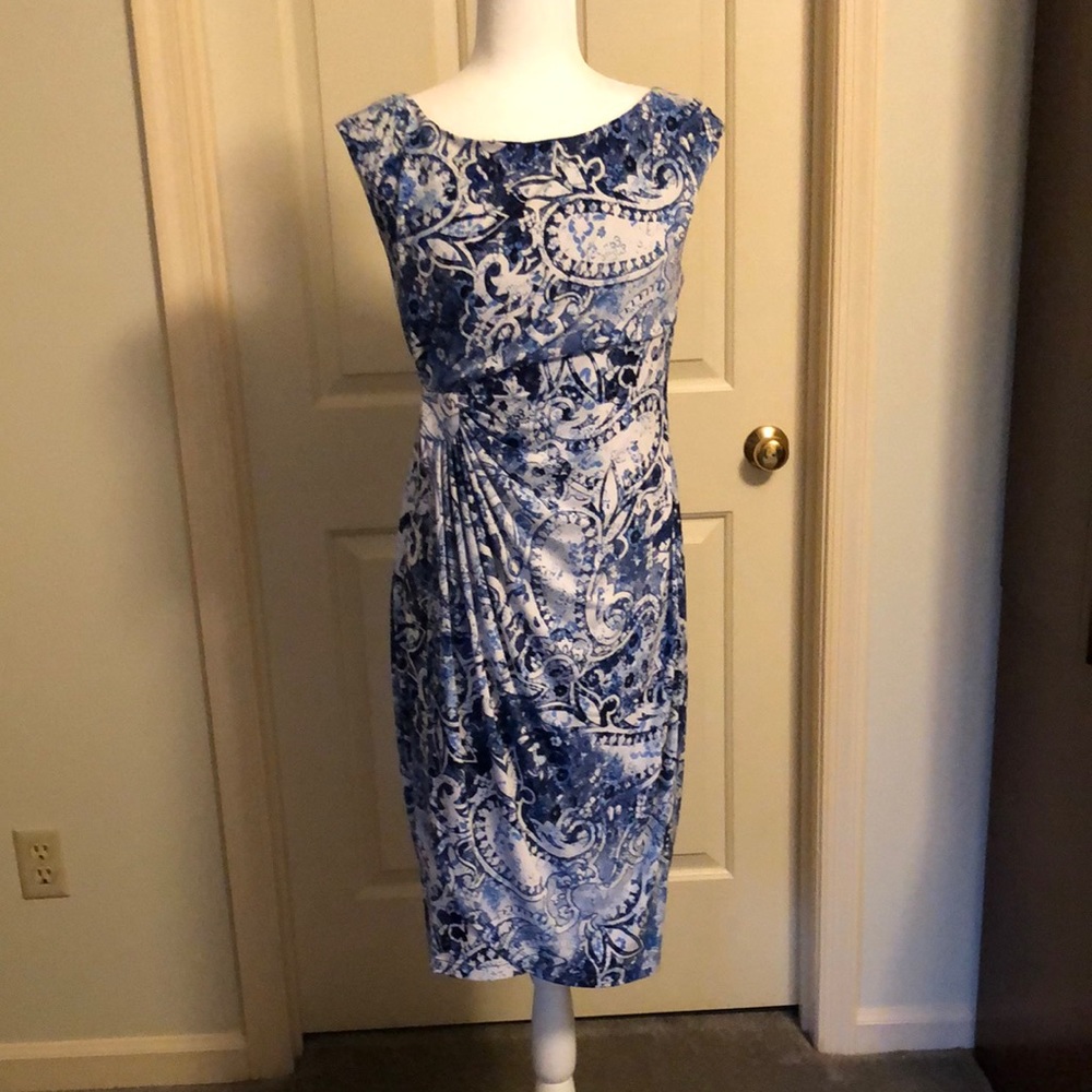 Faux-wrap style dress